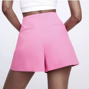 Zara  Pink High-Waisted Shorts XS